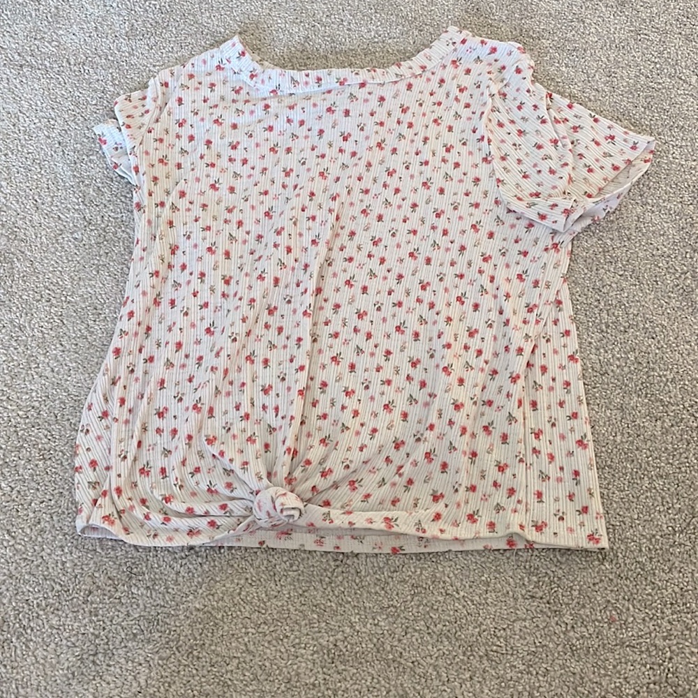 white very tight fitted shirt